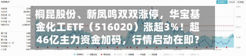 桐昆股份	、新凤鸣双双涨停，华宝基金化工ETF（516020）涨超3%！超46亿主力资金加码，行情启动在即？-第3张图片