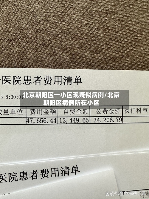 北京朝阳区一小区现疑似病例/北京朝阳区病例所在小区
