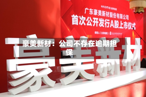 豪美新材:公司不存在逾期担保