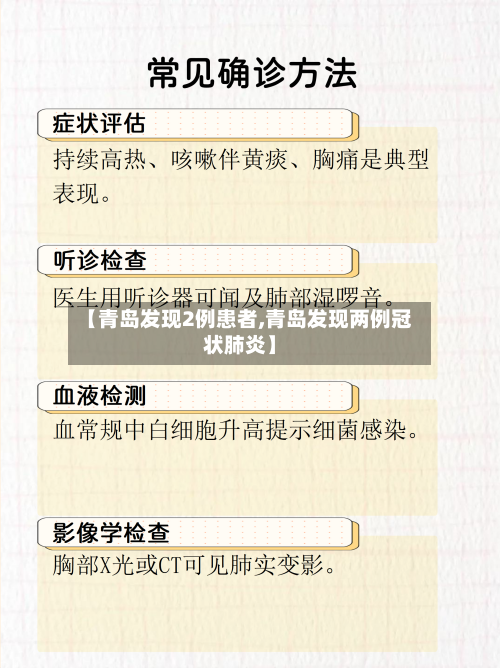 【青岛发现2例患者,青岛发现两例冠状肺炎】
